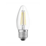 Osram Parathom Retrofit Classic LED E27 Candle Filament Clear 4W 470lm - 827 Extra Warm White | Replaces 40W