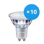 Multipack 10x Philips MASTER Value LED Spot GU10 PAR16 4.9W 355lm 60D - 927 Extra Warm White | Best Colour Rendering - Dimmable - Replaces 50W