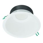 Philips LED Downlight Coreline DN142B Aluminium White 11W 1200lm 60D - 830 Warm White | Cutout 155mm - IP20 - Dimmable - White Reflector
