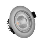 Noxion LED Spot Droplet Tiltable Aluminium 6W 400lm 36D - 927 Extra Warm White | Cutout 85mm - IP44 - Best Colour Rendering - Dimmable