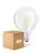Multipack 4x Osram SuperStar LED E27 Globe 125mm Filament Clear 7W 806lm - 822-827 Dim To Warm | Dimmable - Replaces 60W