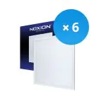 Multipack 6x Noxion LED Panel Delta Pro V2.0 Highlum 40W 5280lm - 830 Warm White | 62.5x62.5cm - UGR 