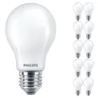 Multipack 10x Philips Corepro LED Bulb E27 Pear Frosted 7W 806lm - 830 Warm White | Replaces 60W